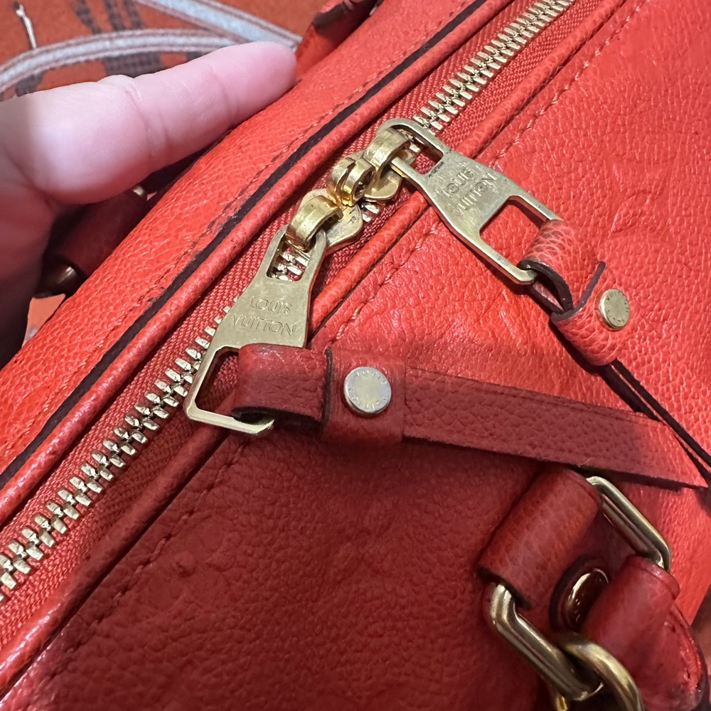 LOUIS VUITTON❤️🌟AH2163 EMPREINTE ORANGE SPEEDY BANDOULIERE 30 ⭐️ - Picture 9 of 15